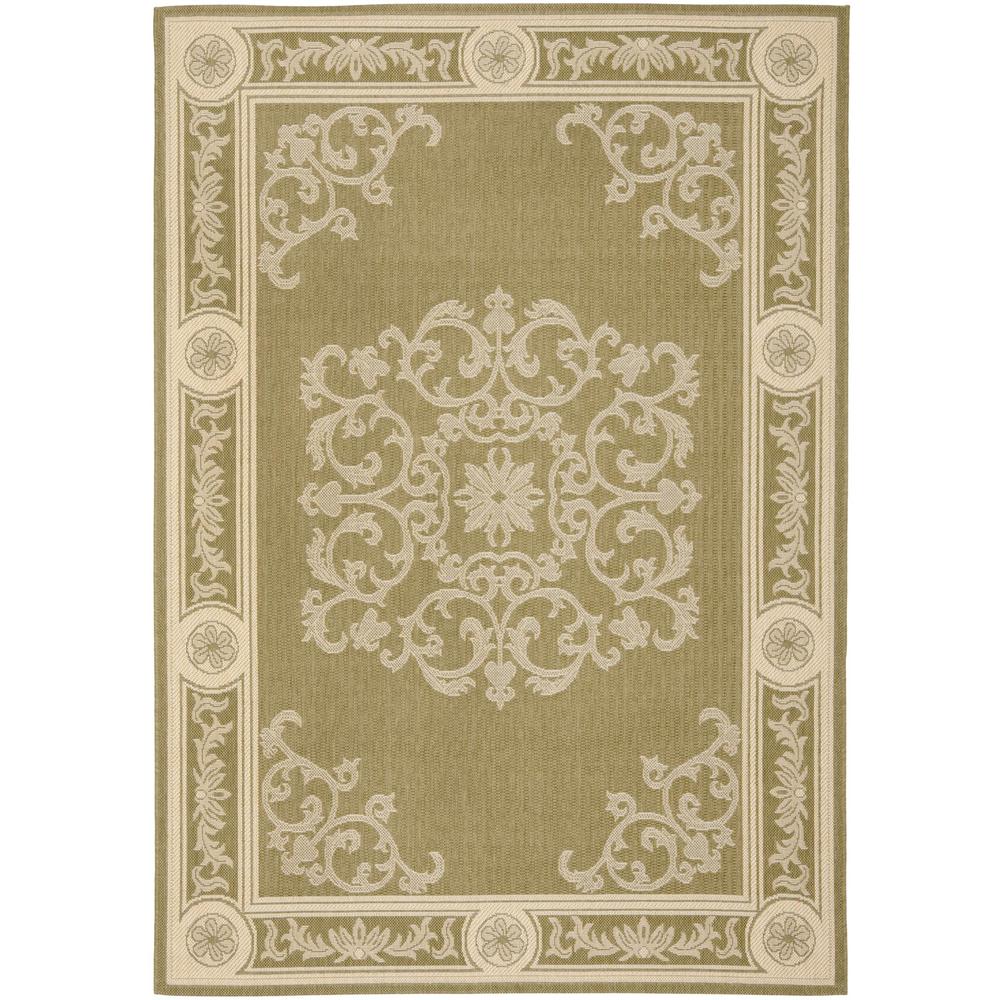 COURTYARD, OLIVE / NATURAL, 2'-3" X 6'-7", Area Rug, CY2914-1E06-27. Picture 1