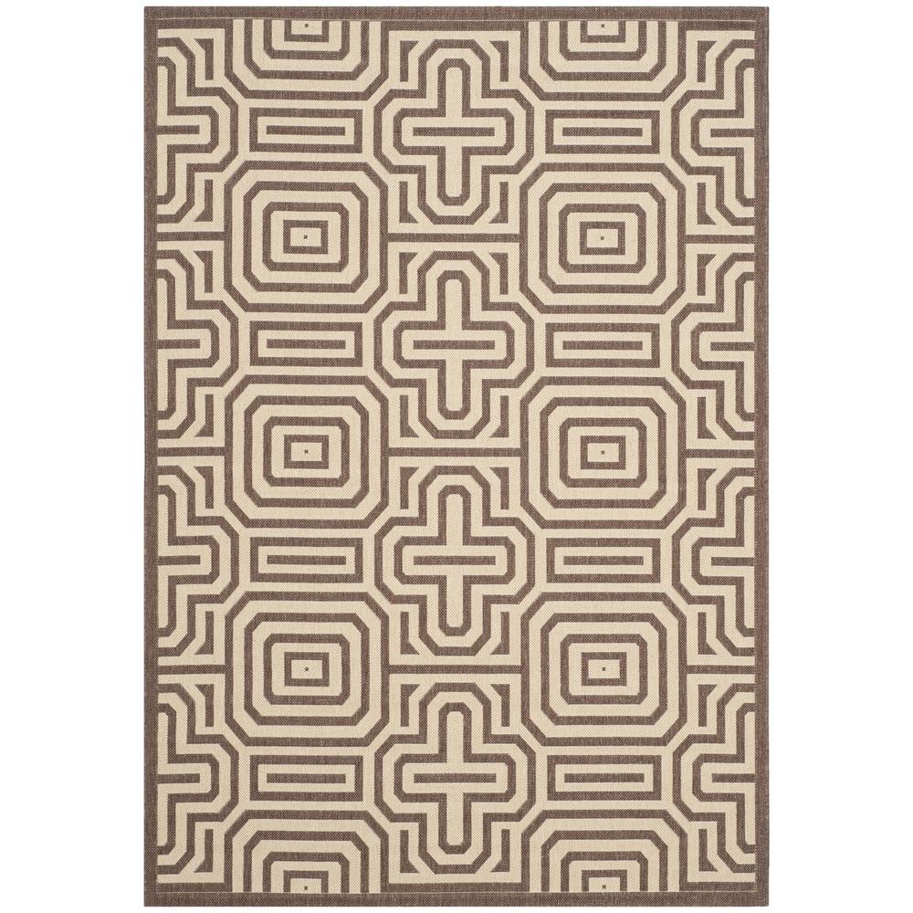 COURTYARD, CHOCOLATE / NATURAL, 2'-3" X 6'-7", Area Rug, CY2962-3409-27. Picture 1