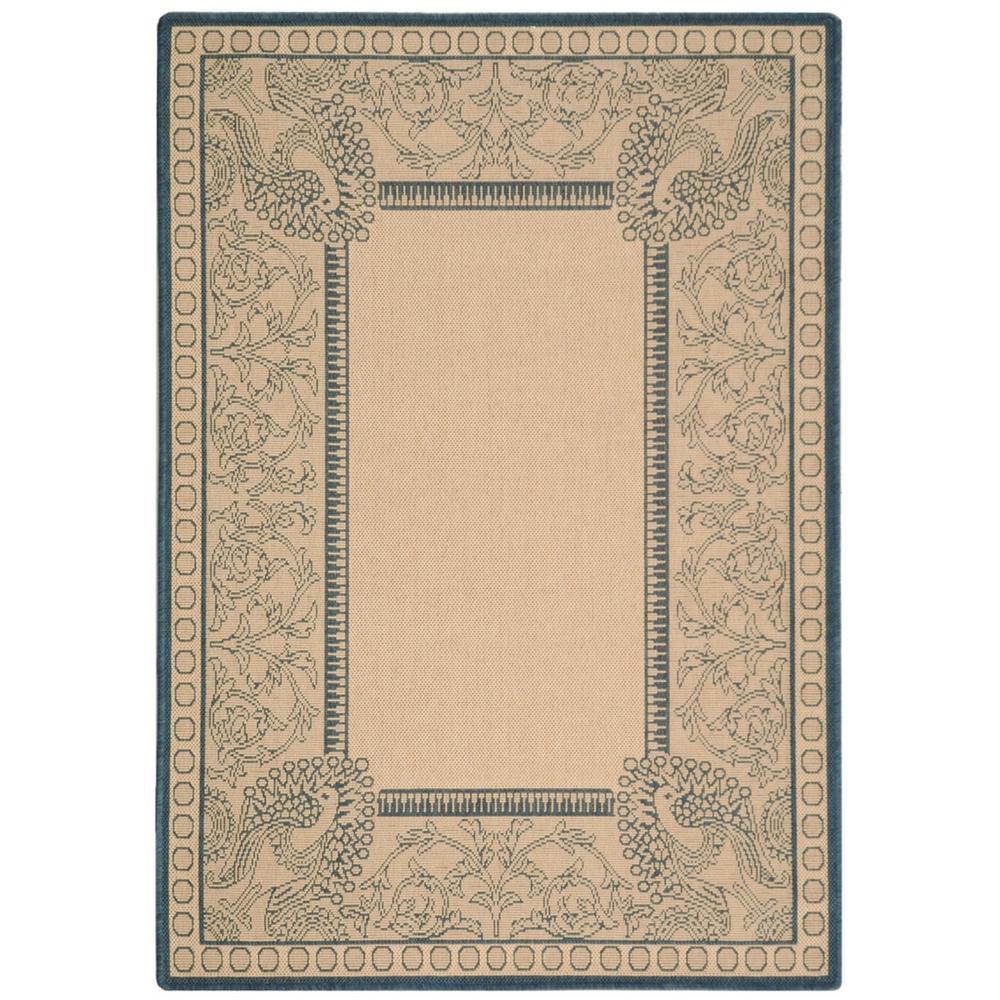 COURTYARD, NATURAL / BLUE, 2'-3" X 10', Area Rug, CY2965-3101-210. Picture 1