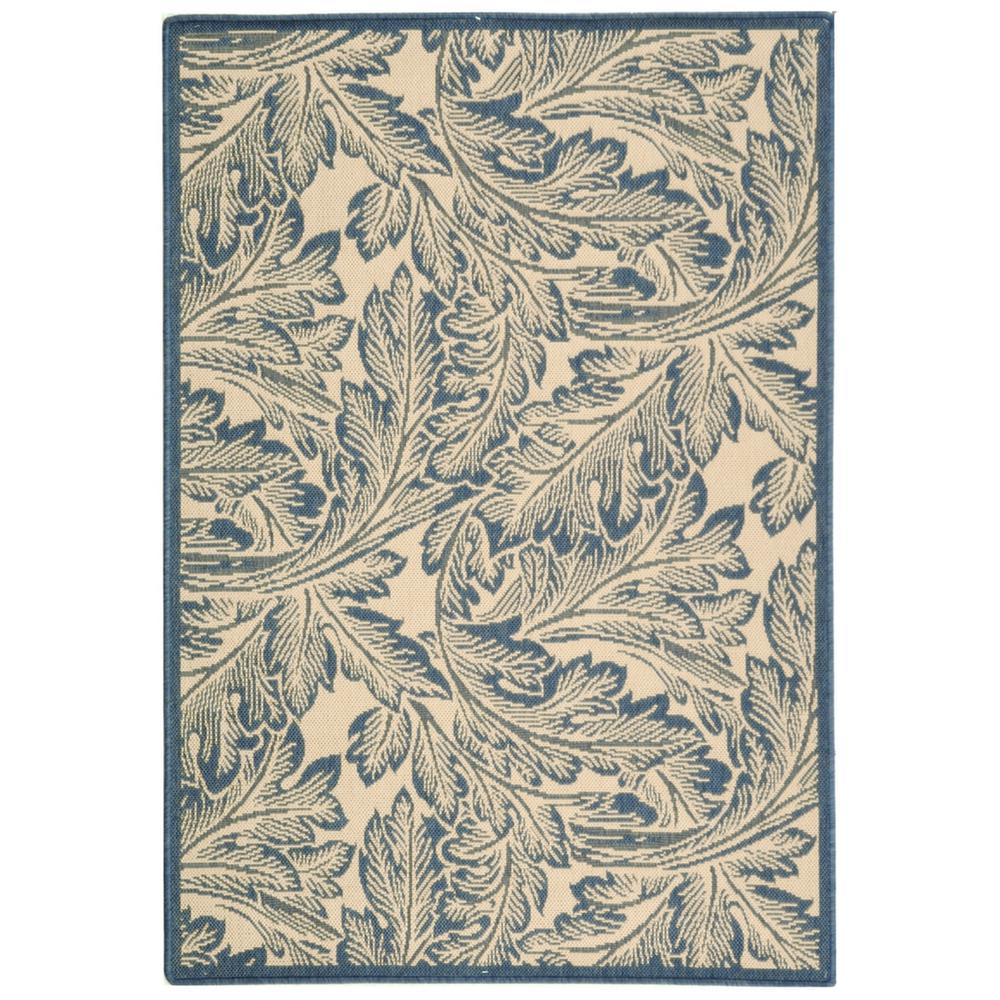 COURTYARD, NATURAL / BLUE, 2'-7" X 5', Area Rug, CY2996-3101-3. Picture 1