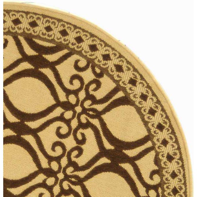 COURTYARD, NATURAL / BROWN, 5'-3" X 5'-3" Round, Area Rug, CY3040-3001-5R. Picture 2