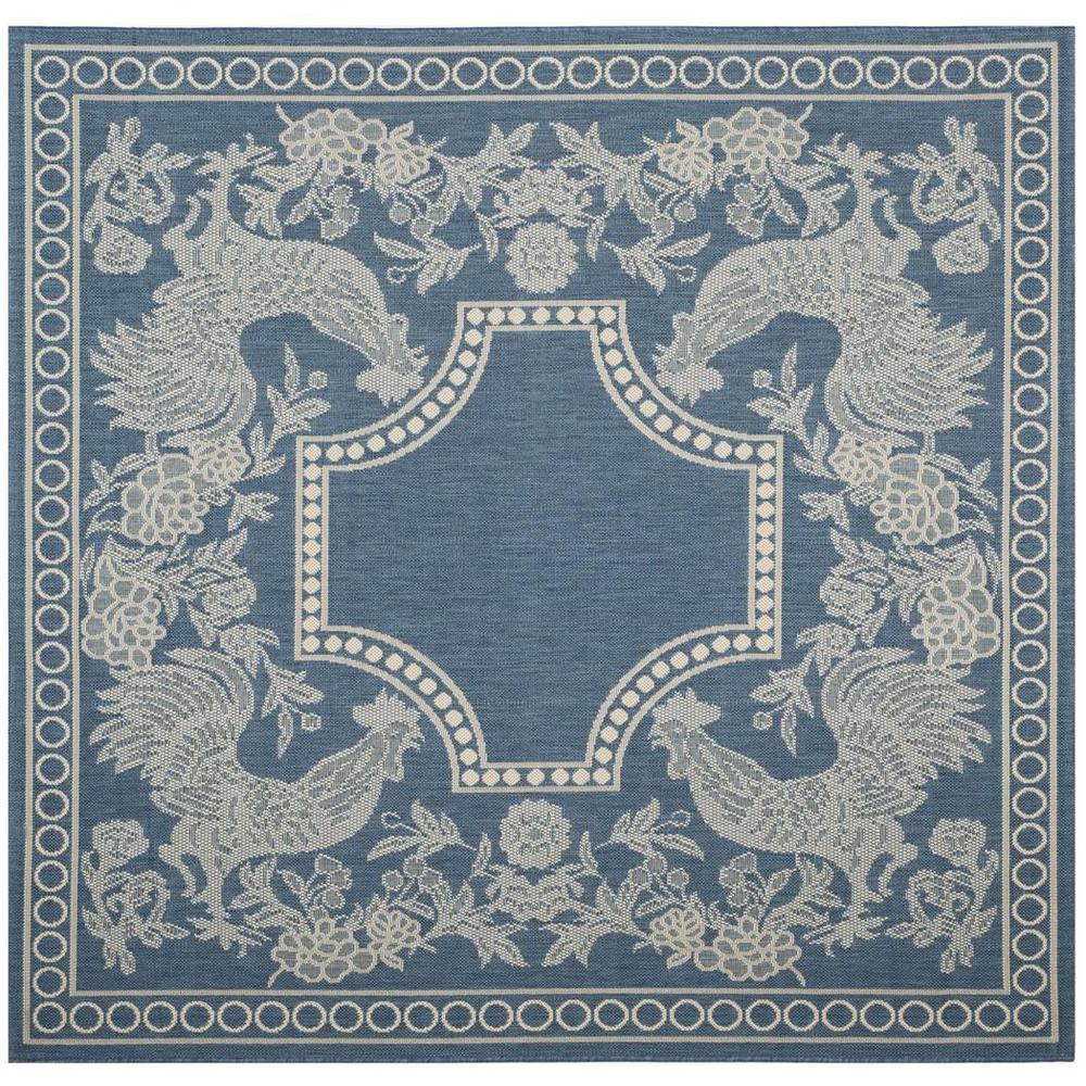 COURTYARD, BLUE / NATURAL, 2'-3" X 10', Area Rug, CY3305-3103-210. Picture 1