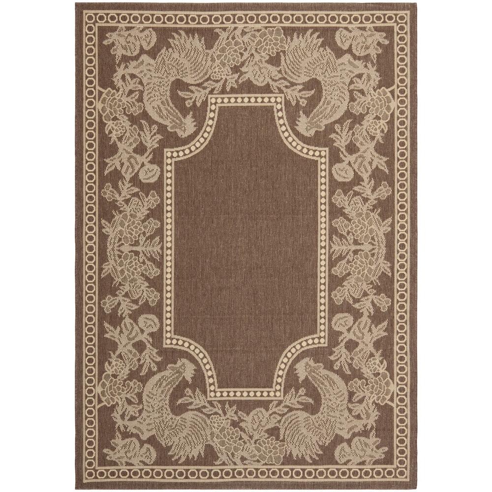 COURTYARD, CHOCOLATE / NATURAL, 5'-3" X 7'-7", Area Rug, CY3305-3409-5. Picture 1