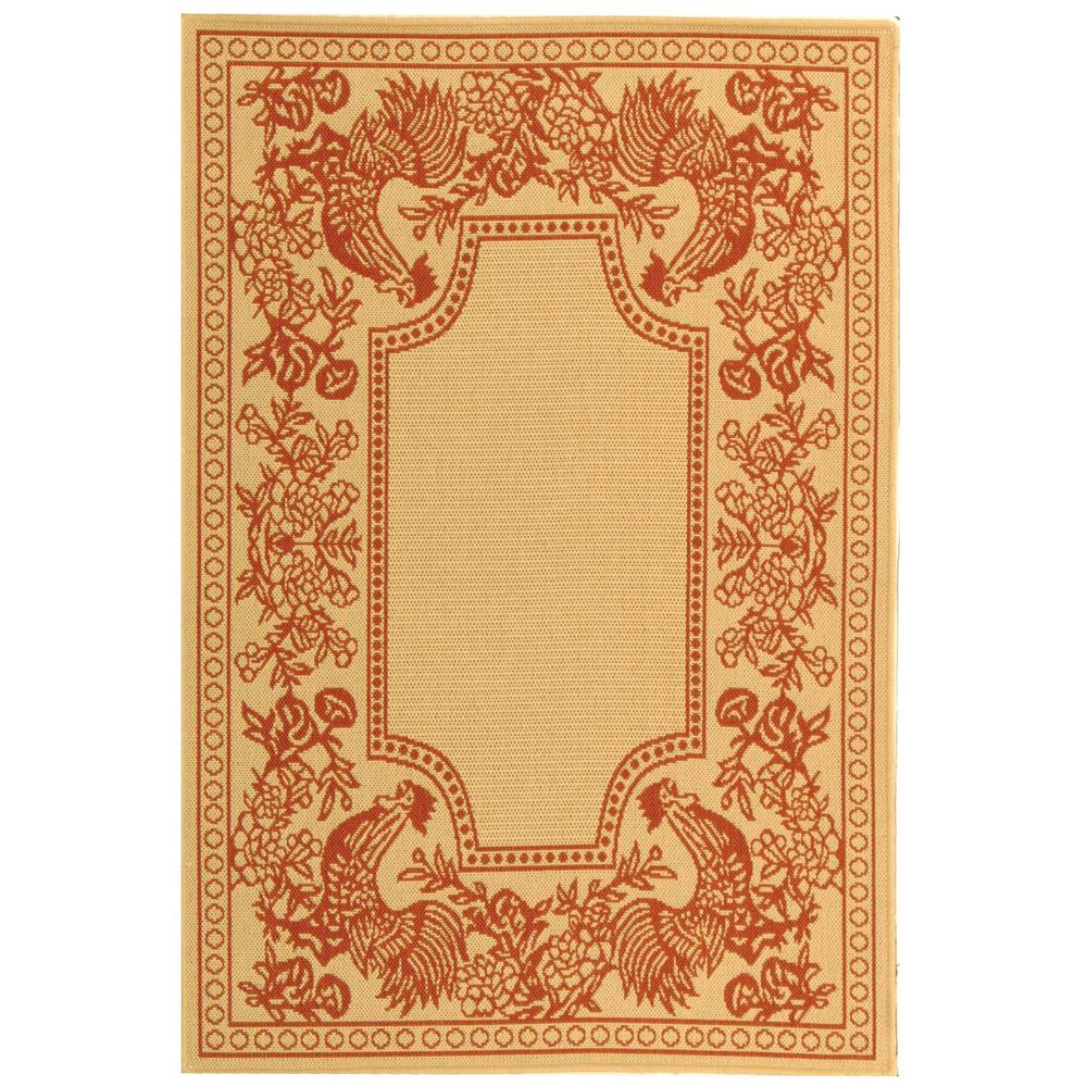 COURTYARD, NATURAL / RED, 2'-3" X 10', Area Rug, CY3305-3701-210. Picture 1