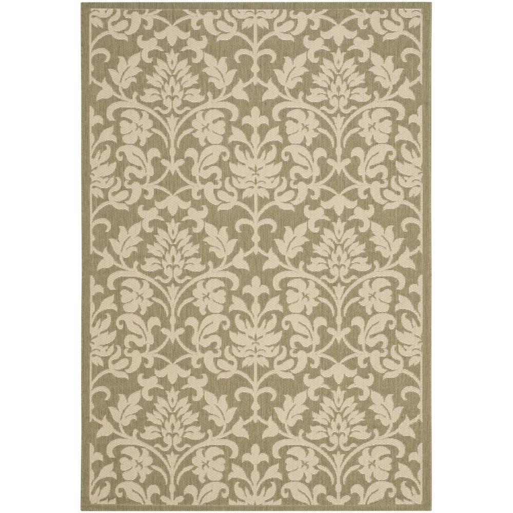 COURTYARD, OLIVE / NATURAL, 2'-3" X 6'-7", Area Rug, CY3416-1E06-27. Picture 1