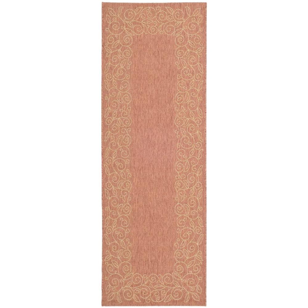 COURTYARD, TERRACOTTA / BEIGE, 2'-7" X 8'-2", Area Rug, CY5139A-38. Picture 1