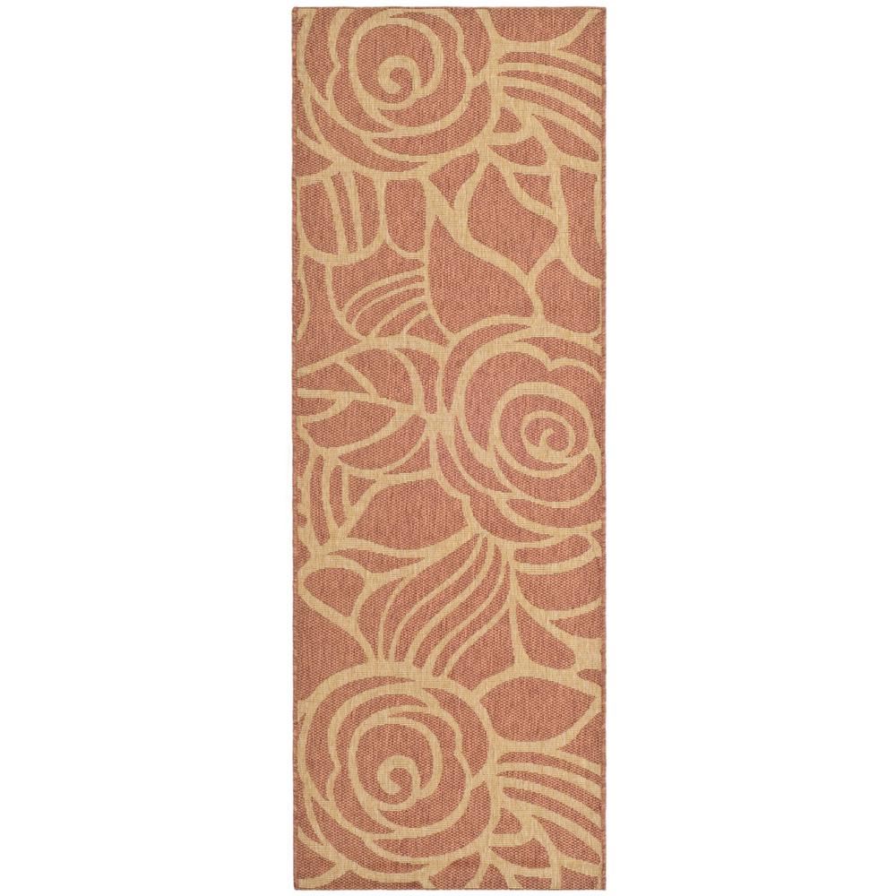 COURTYARD, RUST / SAND, 2'-7" X 8'-2", Area Rug, CY5141A-38. Picture 1