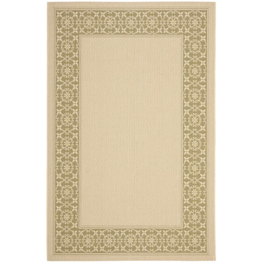 COURTYARD, CREAM / GREEN, 5'-3" X 7'-7", Area Rug, CY6003-14-5. Picture 1