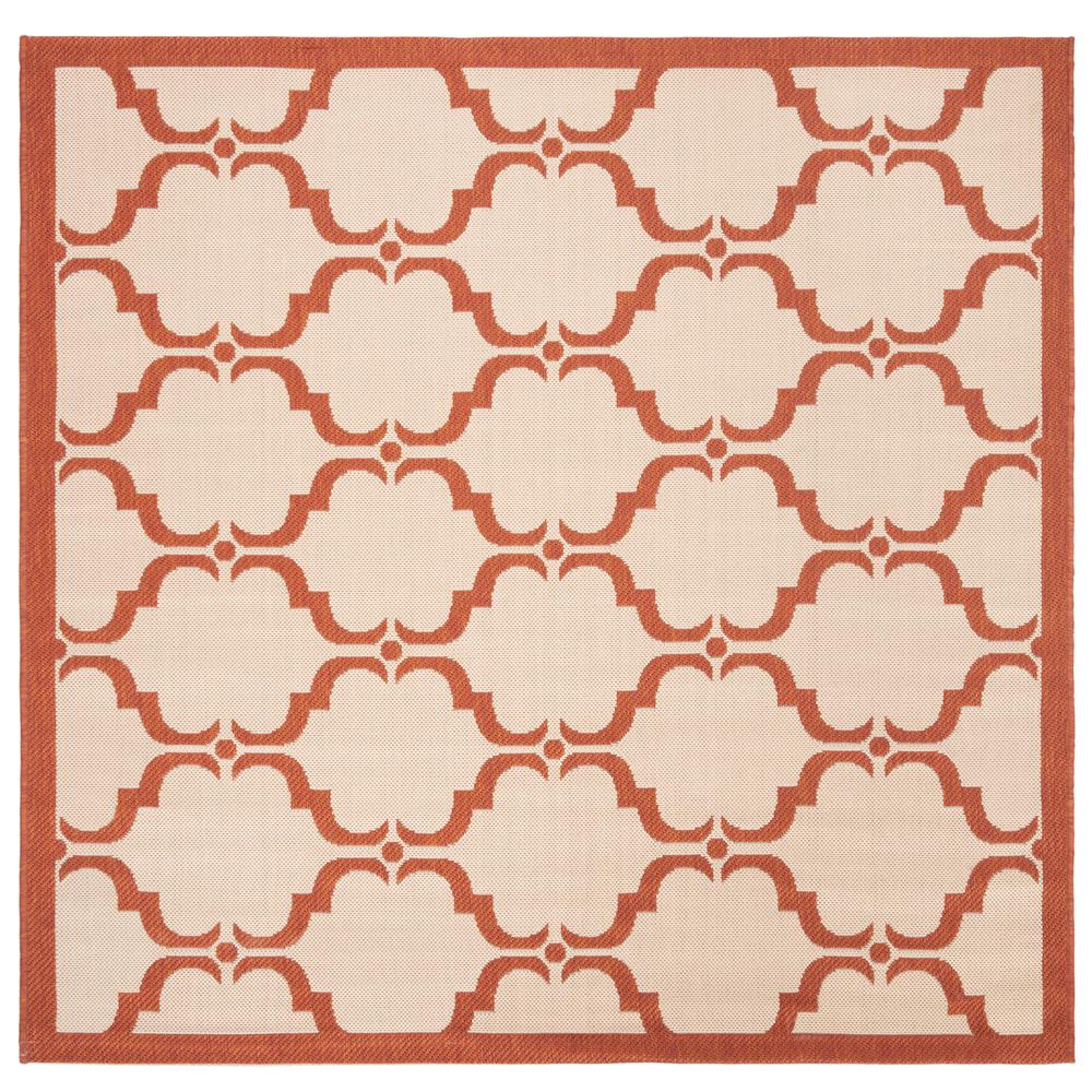 COURTYARD, BEIGE / TERRACOTTA, 5'-3" X 5'-3" Square, Area Rug, CY6009-231-5SQ. The main picture.