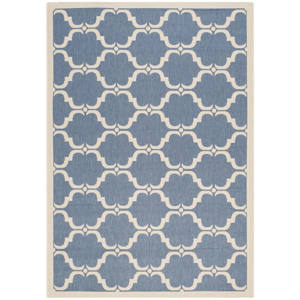 COURTYARD, BLUE / BEIGE, 5'-3" X 7'-7", Area Rug, CY6009-243-5. Picture 1
