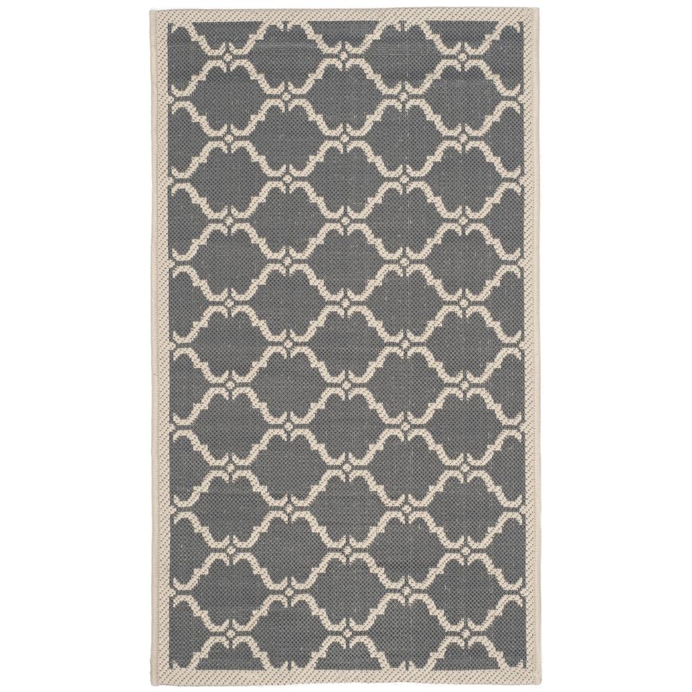 COURTYARD, ANTHRACITE / BEIGE, 2'-7" X 5', Area Rug, CY6009-246-3. Picture 1