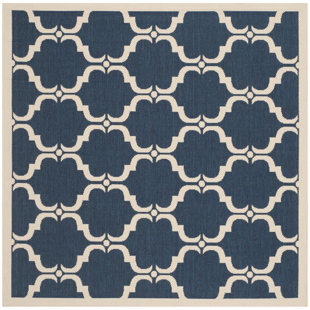COURTYARD, NAVY / BEIGE, 5'-3" X 5'-3" Square, Area Rug, CY6009-268-5SQ. Picture 1