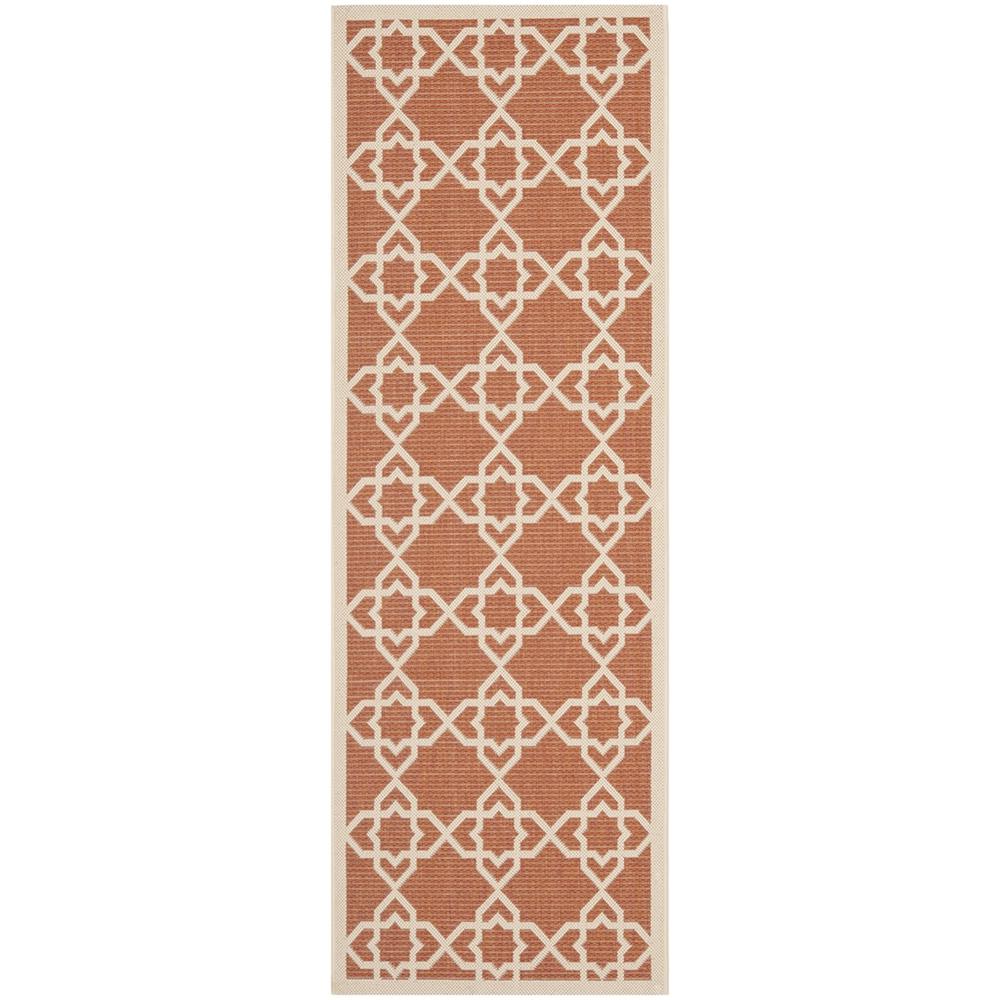 COURTYARD, TERRACOTTA / BEIGE, 2'-3" X 6'-7", Area Rug, CY6032-241-27. The main picture.