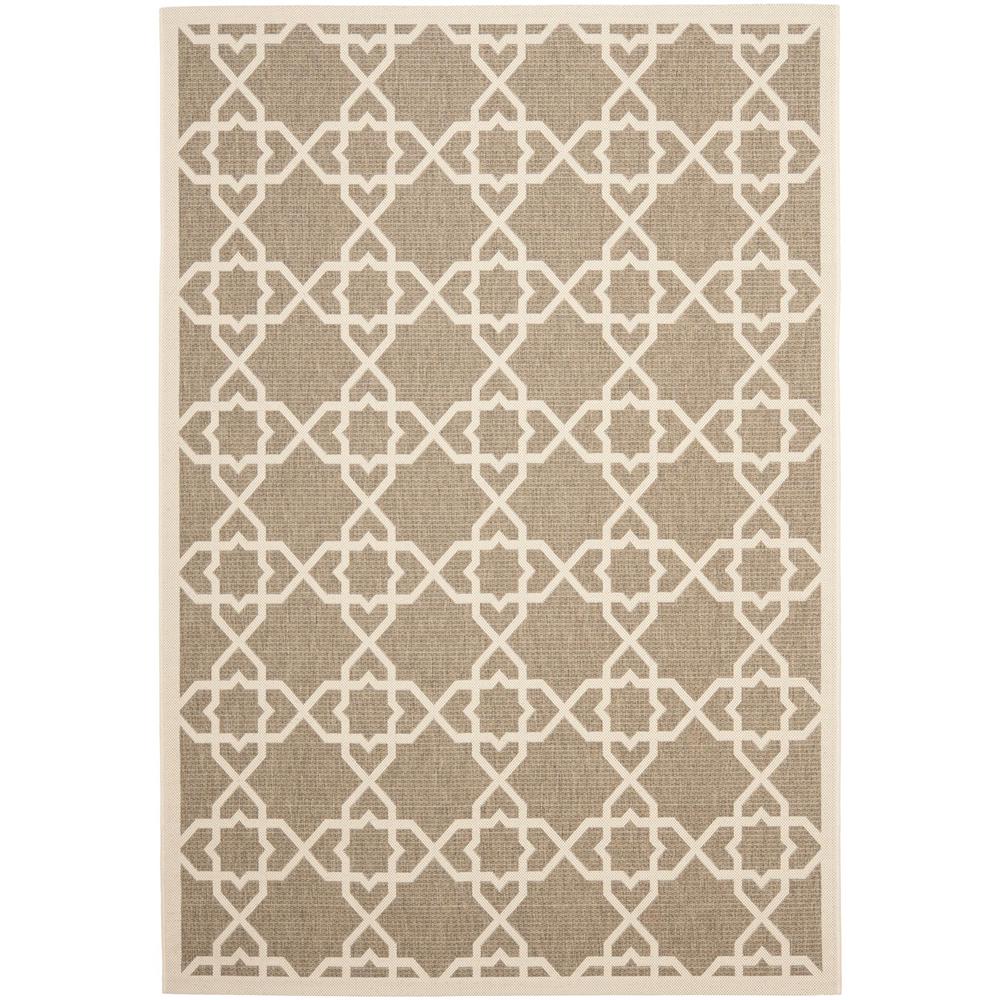COURTYARD, BROWN / BEIGE, 5'-3" X 7'-7", Area Rug, CY6032-242-5. Picture 1