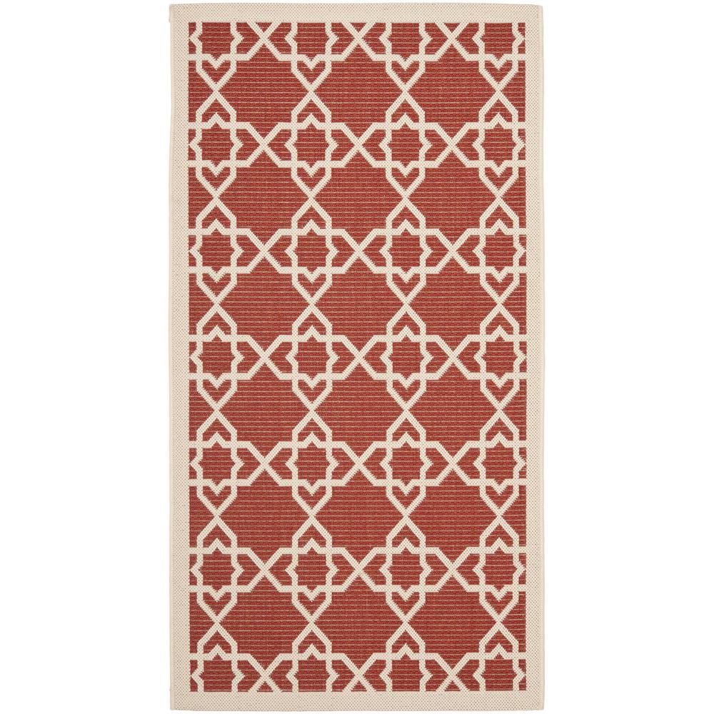 COURTYARD, RED / BEIGE, 2'-7" X 5', Area Rug, CY6032-248-3. Picture 1