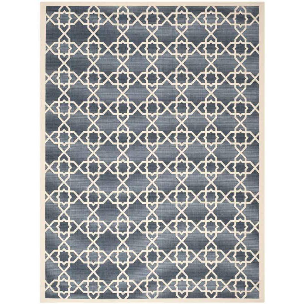 COURTYARD, NAVY / BEIGE, 9' X 12', Area Rug, CY6032-268-9. Picture 1