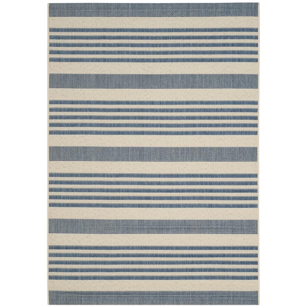 COURTYARD, BEIGE / BLUE, 6'-7" X 9'-6", Area Rug, CY6062-233-6. Picture 1
