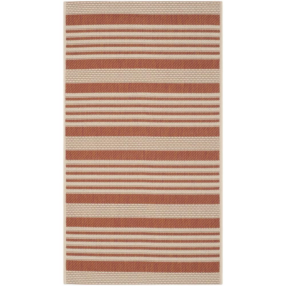 COURTYARD, TERRACOTTA / BEIGE, 2'-7" X 5', Area Rug, CY6062-241-3. Picture 1