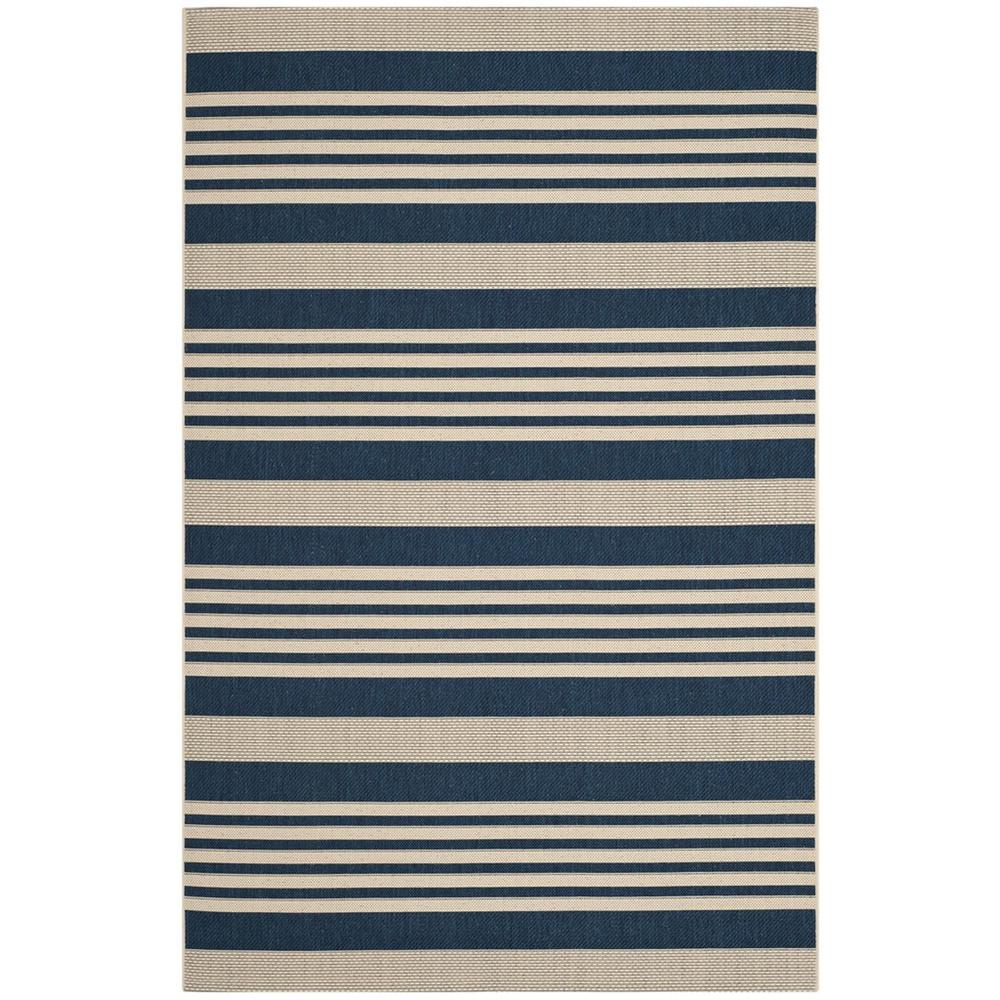 COURTYARD, NAVY / BEIGE, 5'-3" X 7'-7", Area Rug, CY6062-268-5. Picture 1