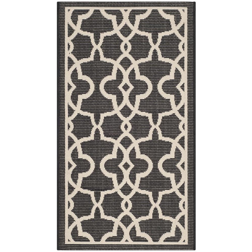 COURTYARD, BLACK / BEIGE, 2'-7" X 5', Area Rug, CY6071-266-3. Picture 1