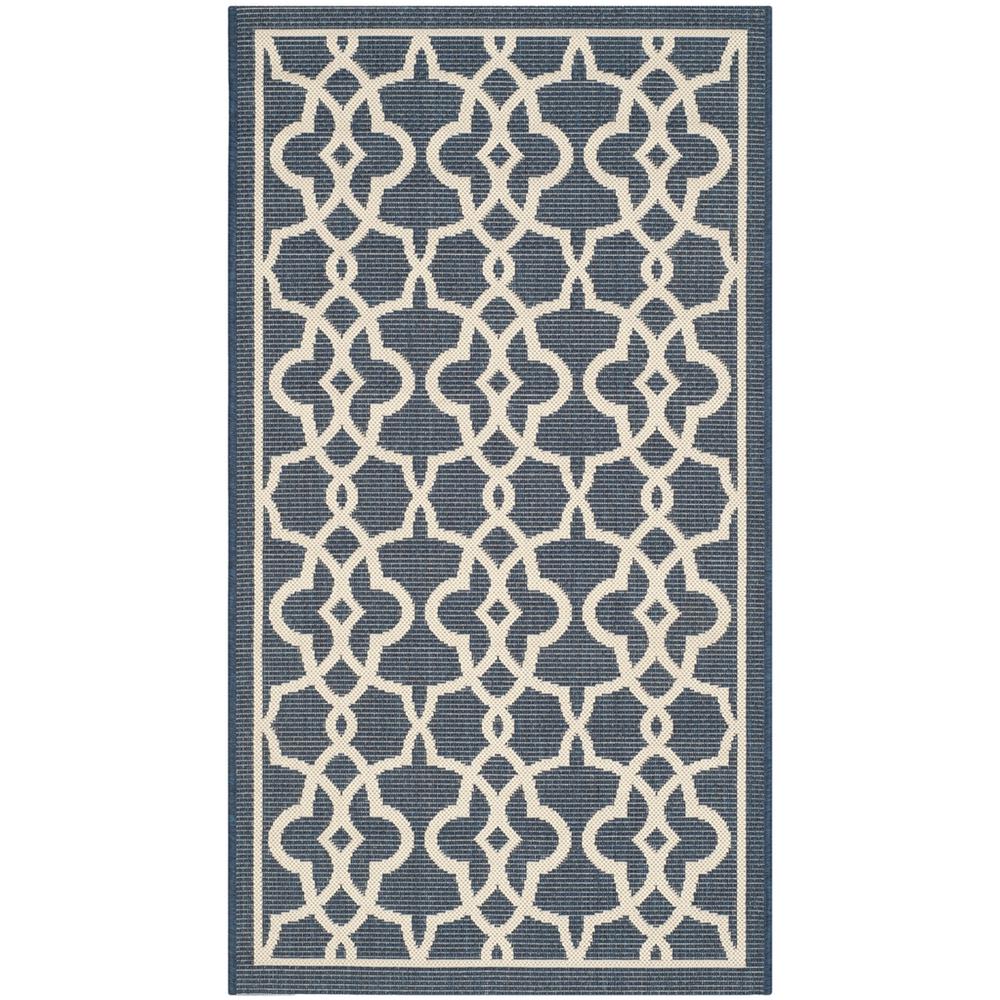 COURTYARD, NAVY / BEIGE, 2'-7" X 5', Area Rug, CY6071-268-3. Picture 1