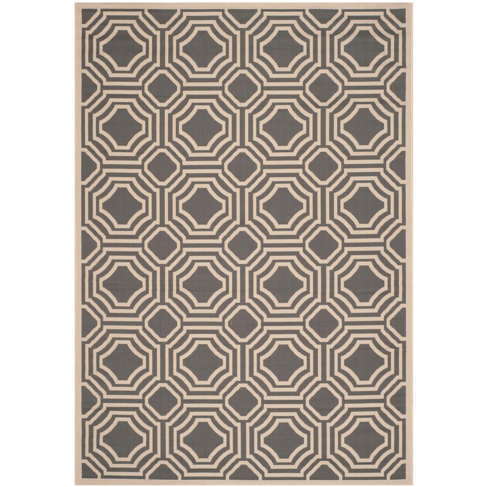 COURTYARD, ANTHRACITE / BEIGE, 5'-3" X 7'-7", Area Rug, CY6112-246-5. Picture 1