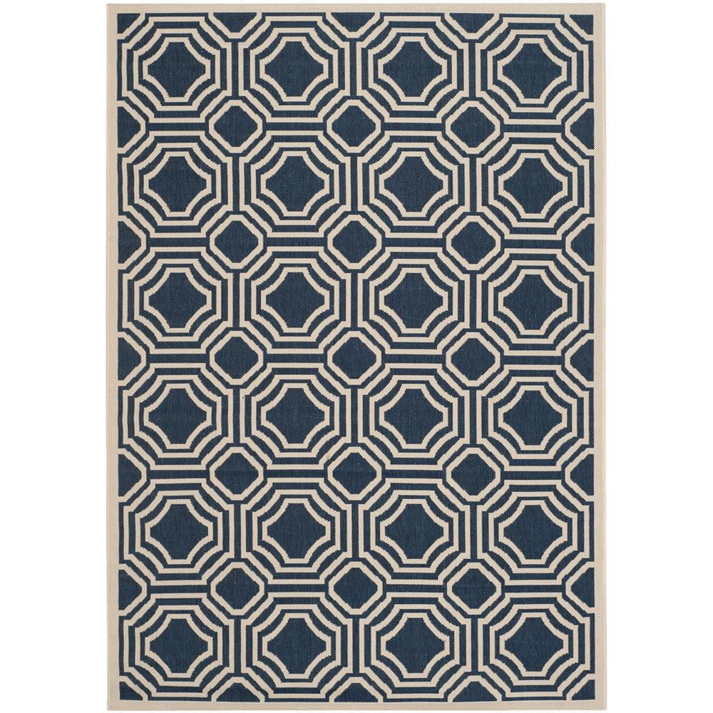 COURTYARD, NAVY / BEIGE, 5'-3" X 7'-7", Area Rug, CY6112-268-5. Picture 1