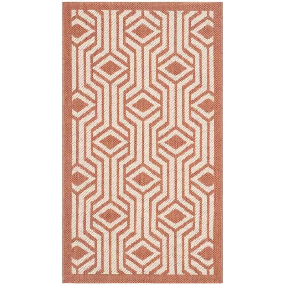 COURTYARD, BEIGE / TERRACOTTA, 2'-7" X 5', Area Rug, CY6113-231-3. Picture 1
