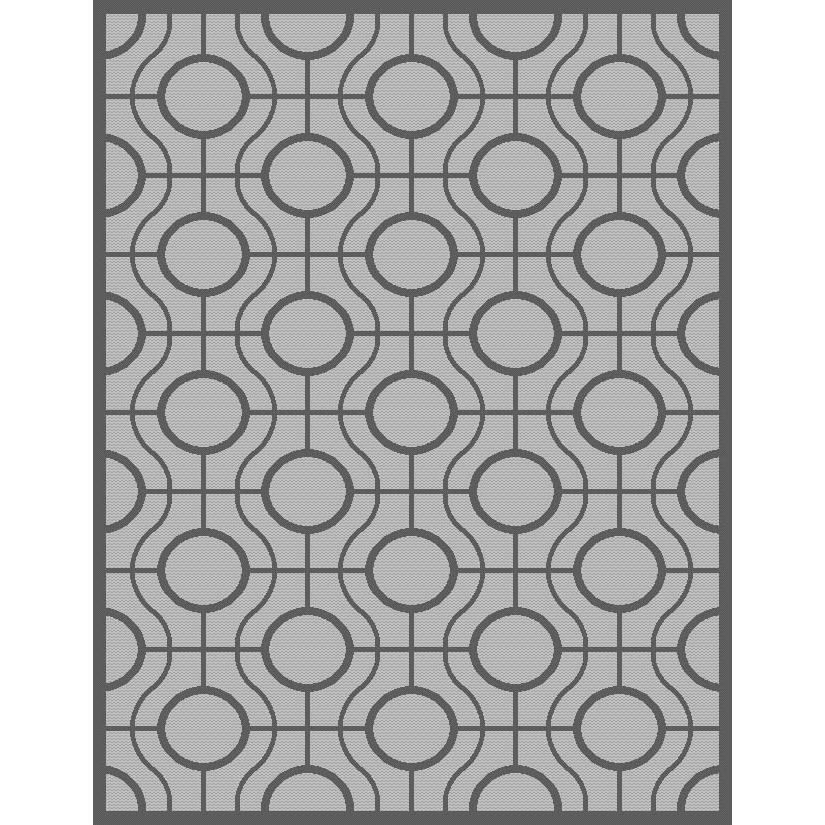 COURTYARD, LIGHT GREY / ANTHRACITE, 5'-3" X 7'-7", Area Rug, CY6115-78-5. Picture 1