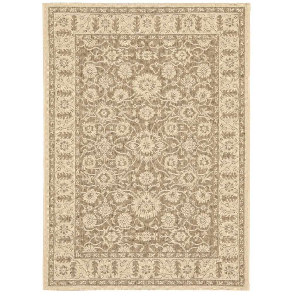 COURTYARD, BROWN / CREME, 2'-7" X 5', Area Rug, CY6126-22-3. Picture 1