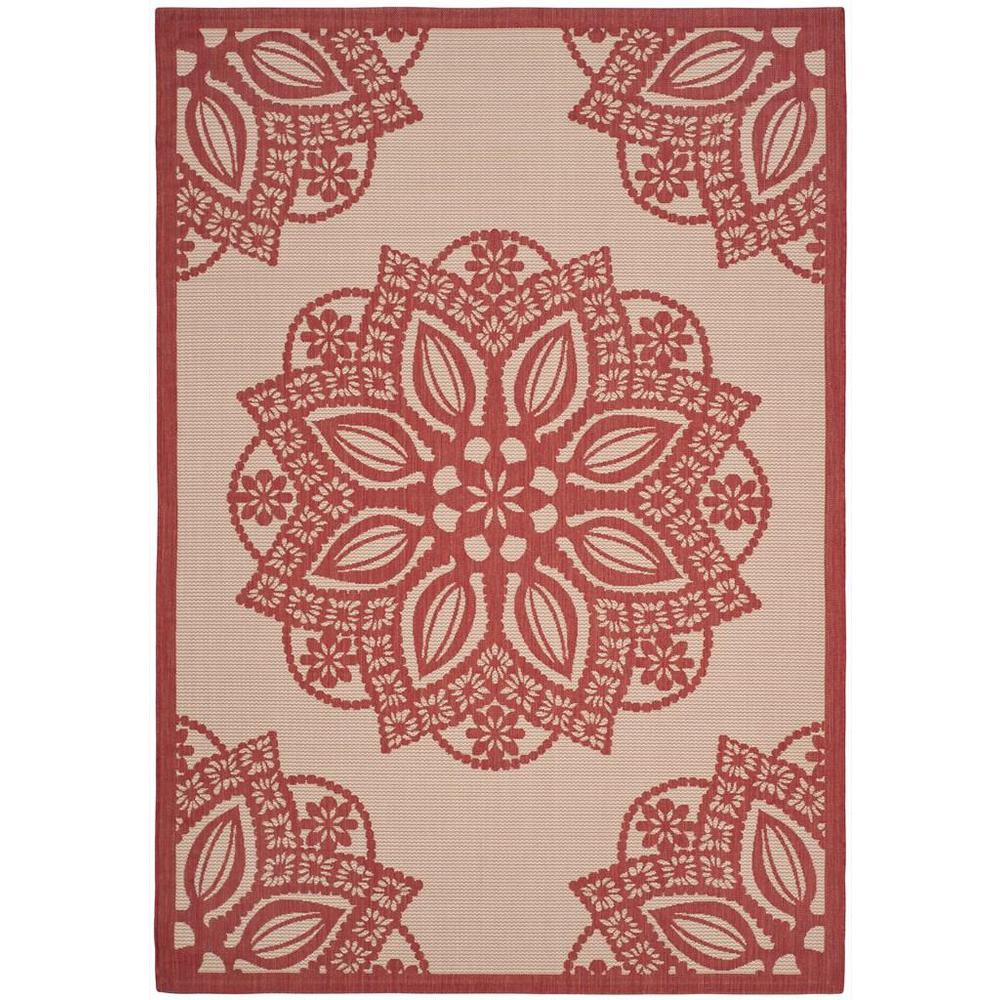 COURTYARD, BEIGE / RED, 9' X 12', Area Rug, CY6139-238-9. Picture 1