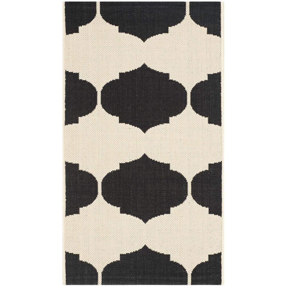 COURTYARD, BEIGE / BLACK, 2'-7" X 5', Area Rug, CY6162-256-3. Picture 1