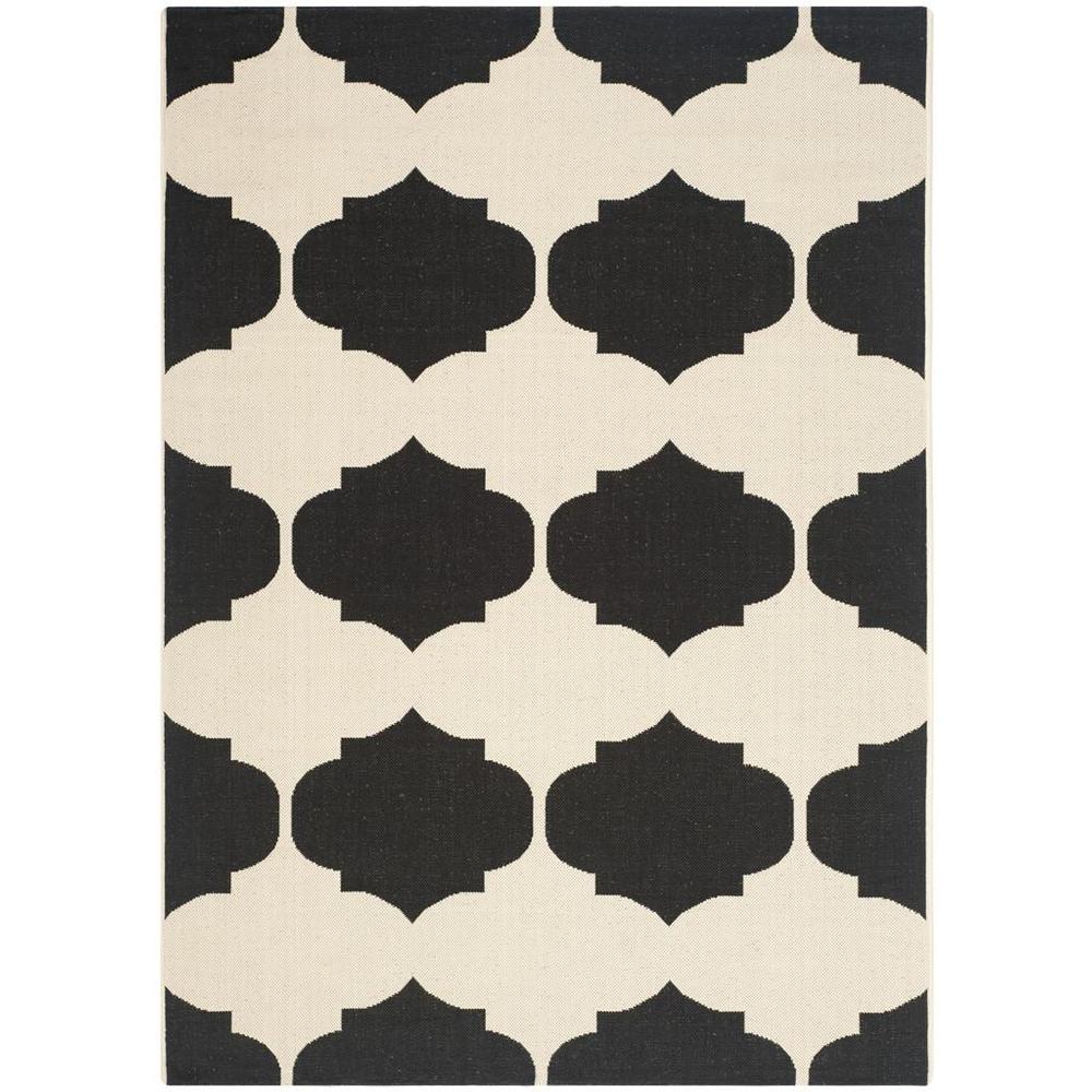 COURTYARD, BEIGE / BLACK, 5'-3" X 7'-7", Area Rug, CY6162-256-5. Picture 1