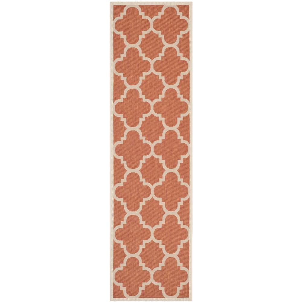 COURTYARD, TERRACOTTA, 2'-3" X 6'-7", Area Rug. Picture 1