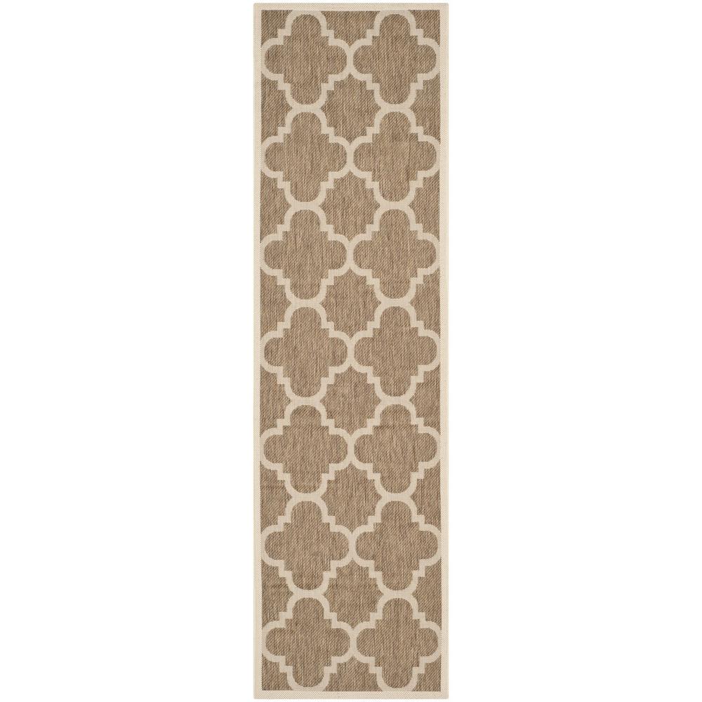 COURTYARD, BROWN, 2'-3" X 6'-7", Area Rug. Picture 1
