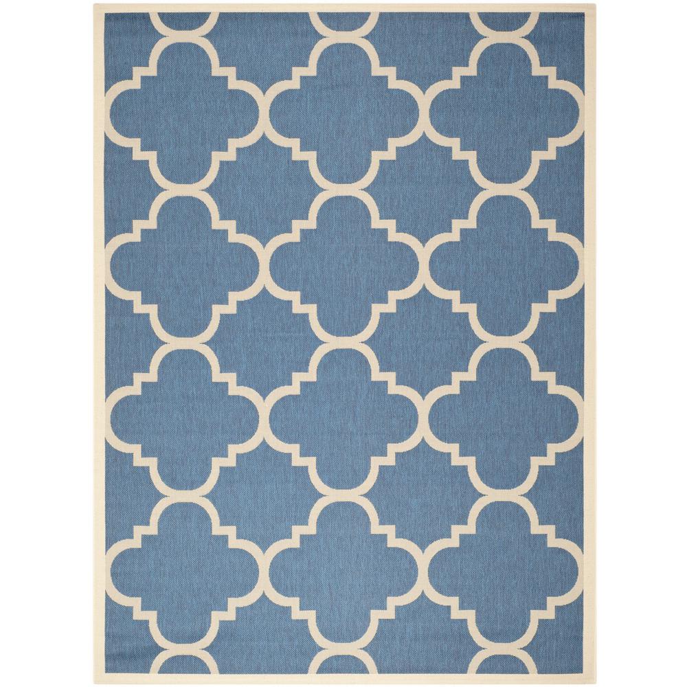 COURTYARD, BLUE / BEIGE, 9' X 12', Area Rug, CY6243-243-9. Picture 1