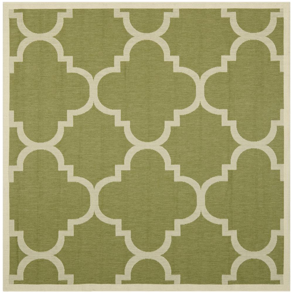 COURTYARD, GREEN / BEIGE, 5'-3" X 5'-3" Square, Area Rug, CY6243-244-5SQ. Picture 1