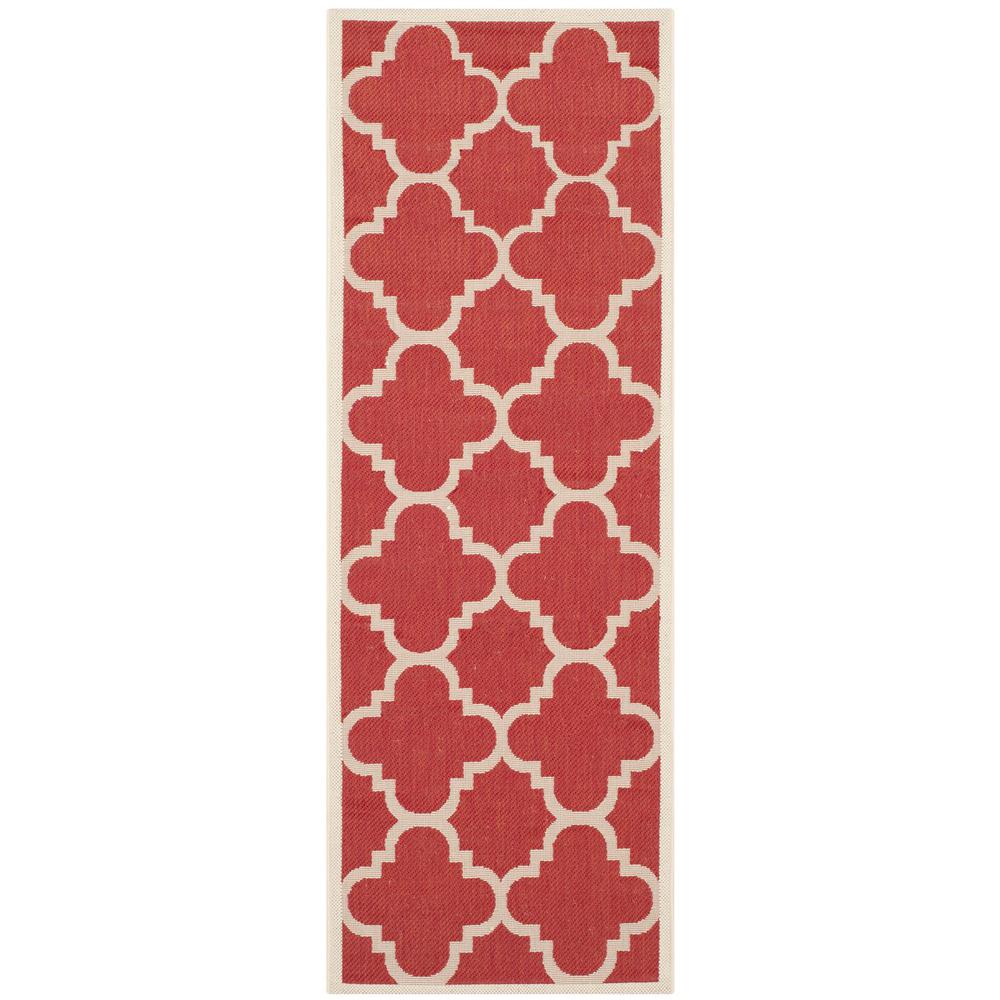 COURTYARD, RED, 2'-3" X 6'-7", Area Rug, CY6243-248-27. Picture 1