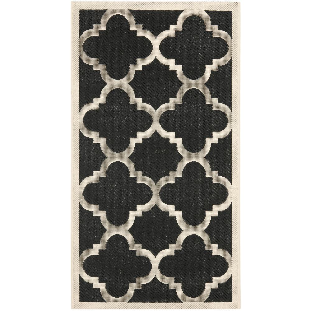 COURTYARD, BLACK / BEIGE, 2'-7" X 5', Area Rug, CY6243-266-3. The main picture.