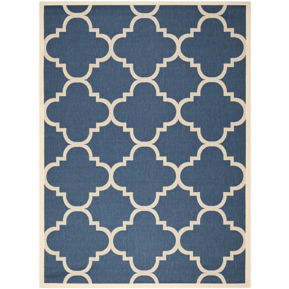 COURTYARD, NAVY / BEIGE, 9' X 12', Area Rug, CY6243-268-9. Picture 1