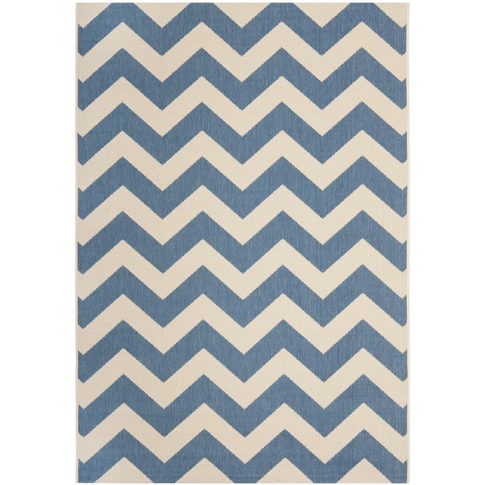 COURTYARD, BLUE / BEIGE, 5'-3" X 7'-7", Area Rug, CY6244-243-5. Picture 1