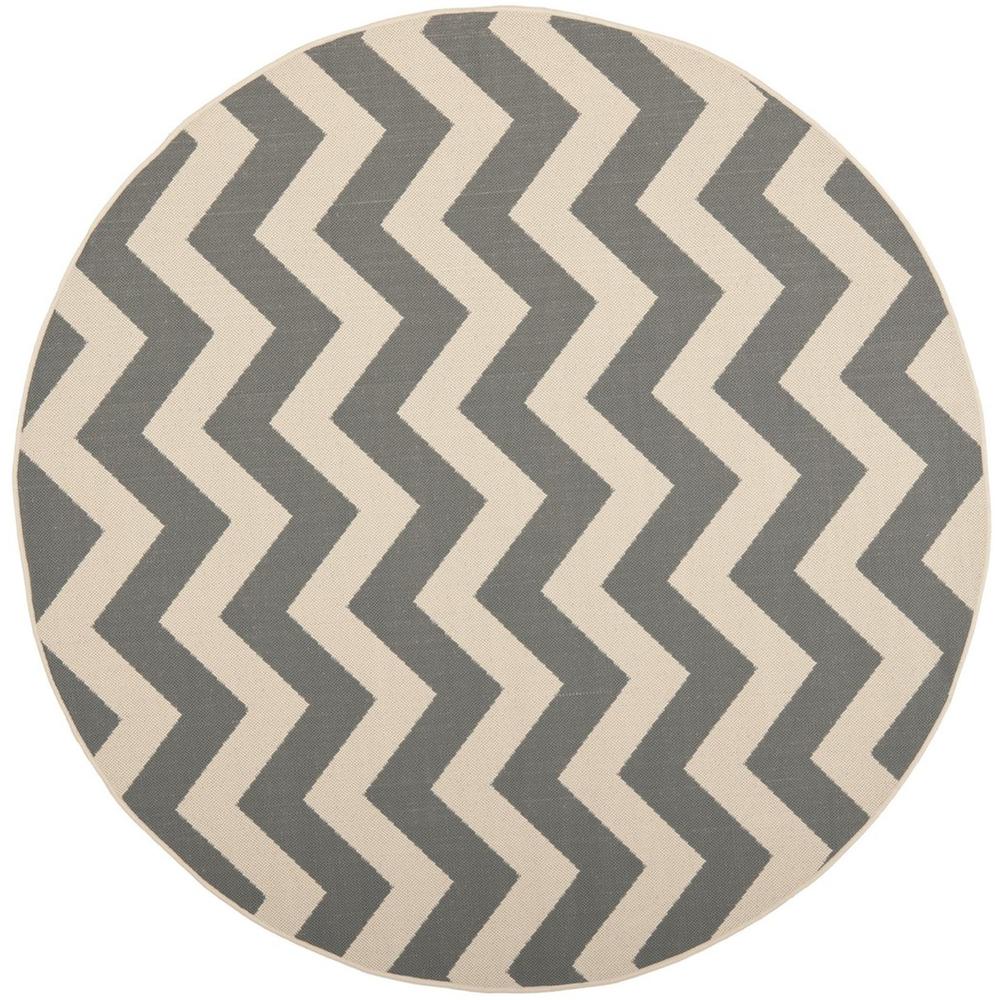 COURTYARD, GREY / BEIGE, 5'-3" X 5'-3" Round, Area Rug, CY6244-246-5R. Picture 1