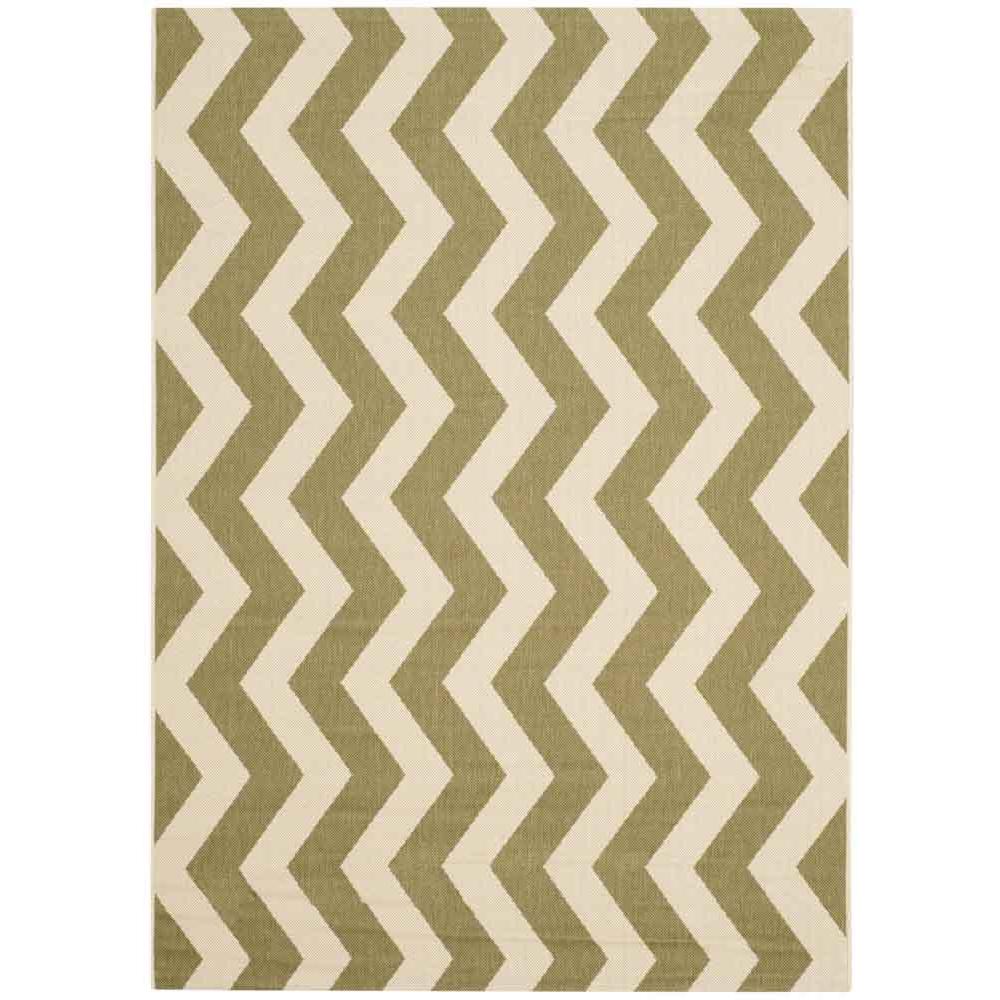 COURTYARD, GREEN / BEIGE, 5'-3" X 7'-7", Area Rug, CY6245-244-5. Picture 1