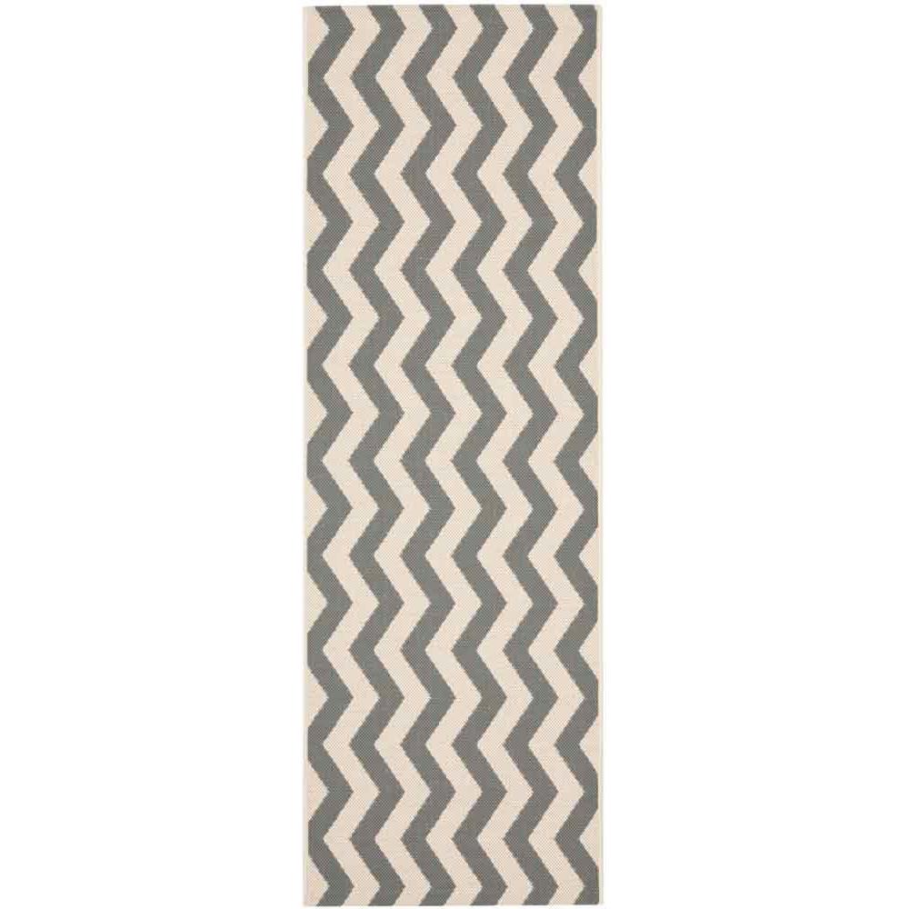 COURTYARD, GREY / BEIGE, 2'-3" X 12', Area Rug, CY6245-246-212. Picture 1