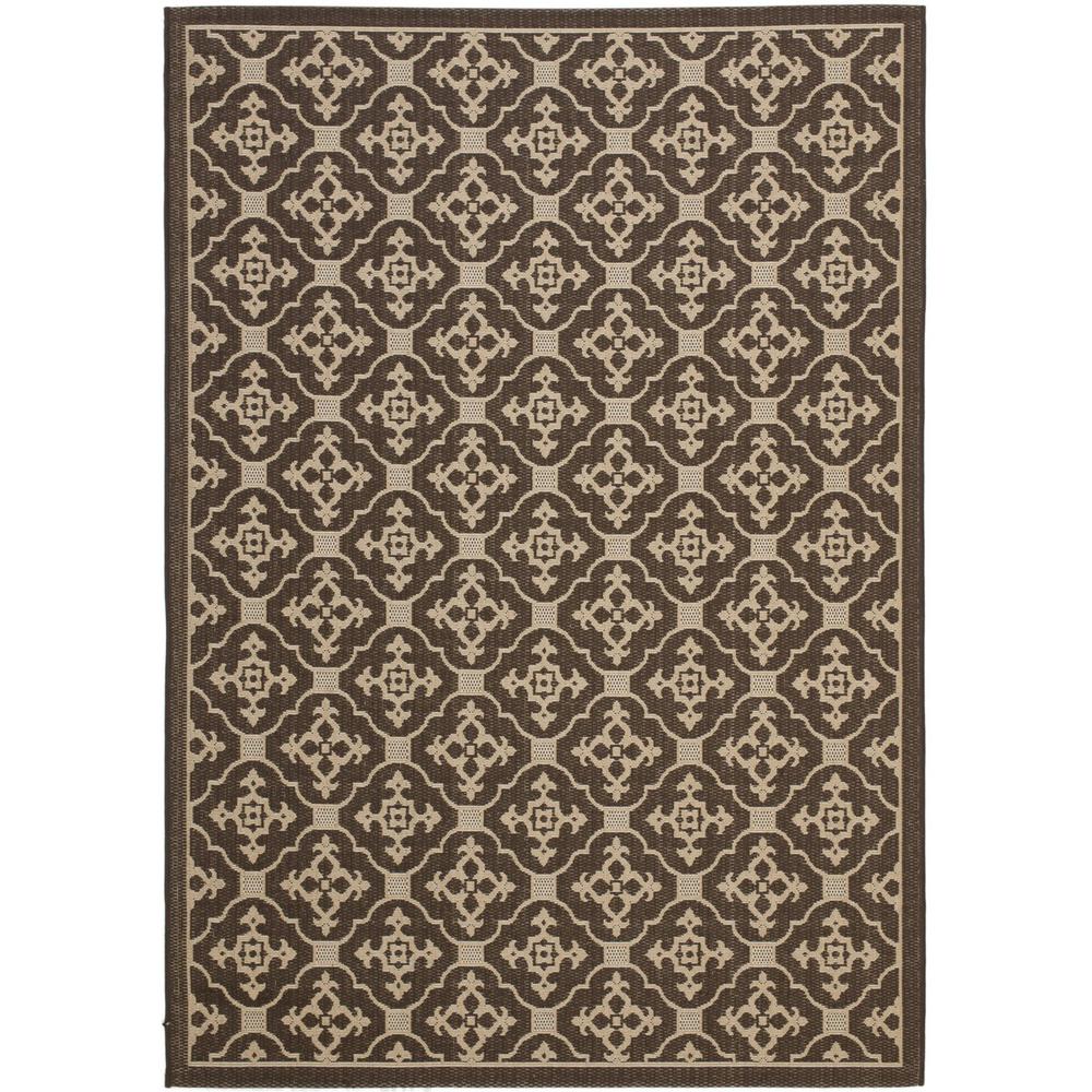 COURTYARD, CHOCOLATE / CREAM, 4' X 5'-7", Area Rug, CY6564-204-4. Picture 1