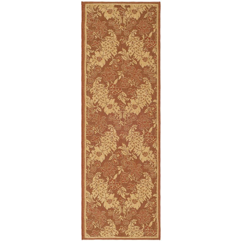 COURTYARD, BRICK / NATURAL, 2'-3" X 6'-7", Area Rug, CY6582-48-27. Picture 1