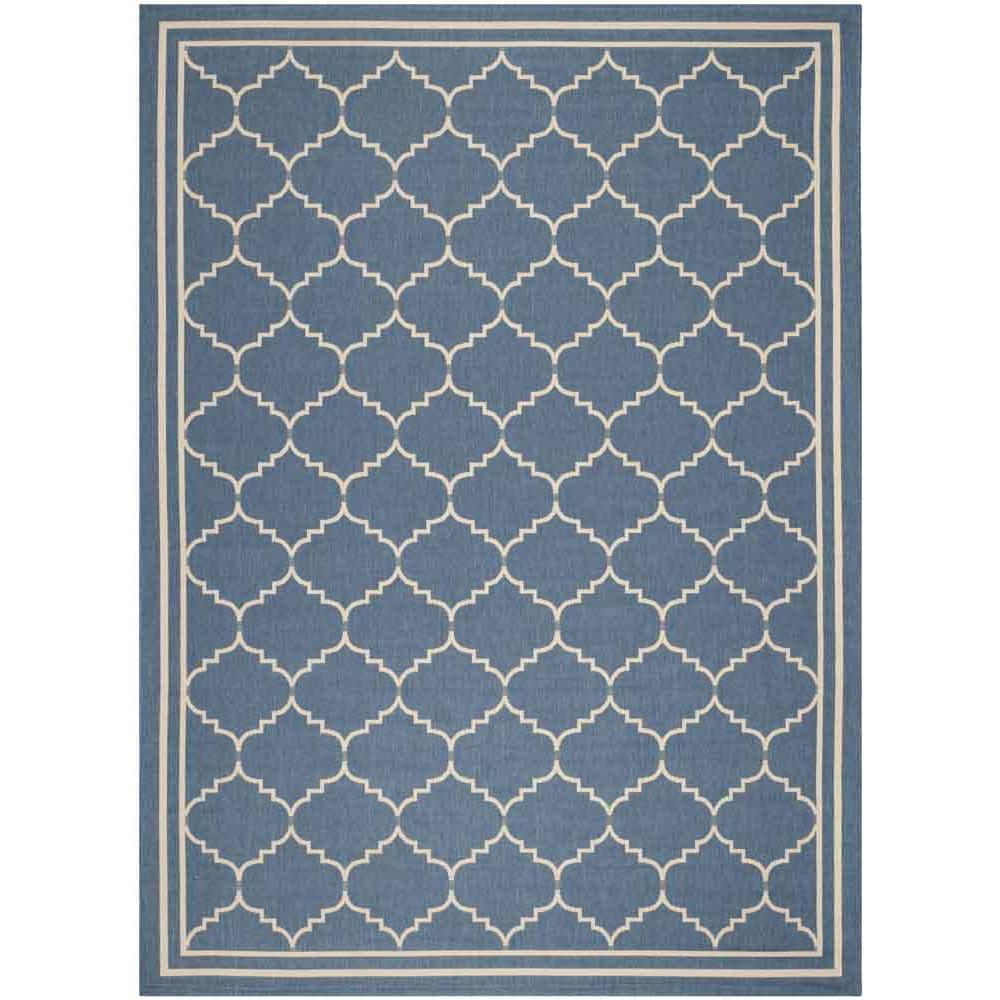 COURTYARD, BLUE / BEIGE, 9' X 12', Area Rug, CY6889-243-9. Picture 1