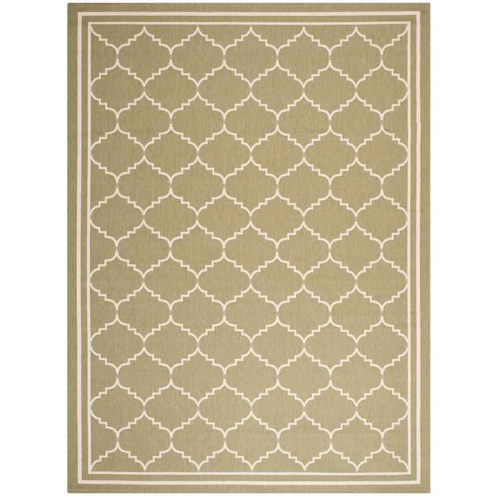 COURTYARD, GREEN / BEIGE, 9' X 12', Area Rug, CY6889-244-9. Picture 1