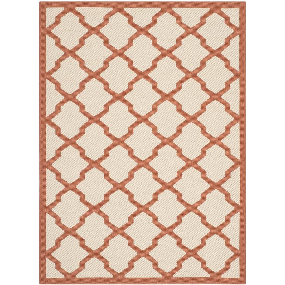 COURTYARD, BEIGE / TERRACOTTA, 5'-3" X 7'-7", Area Rug, CY6903-231-5. Picture 1