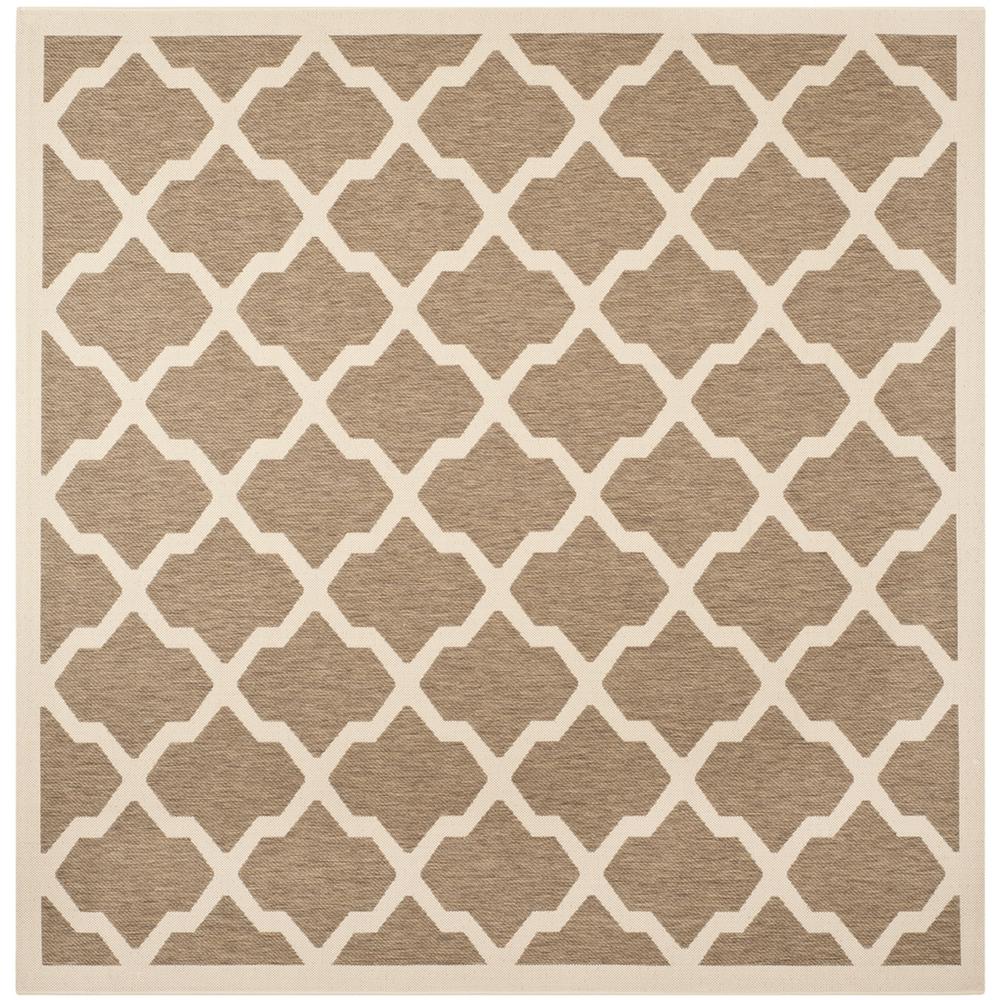 COURTYARD, BROWN / BONE, 5'-3" X 5'-3" Square, Area Rug, CY6903-242-5SQ. The main picture.